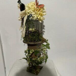 Cute Bird and Cage Figuerine